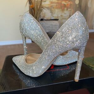 Rhinestone Diamond Embellished Women's Heels